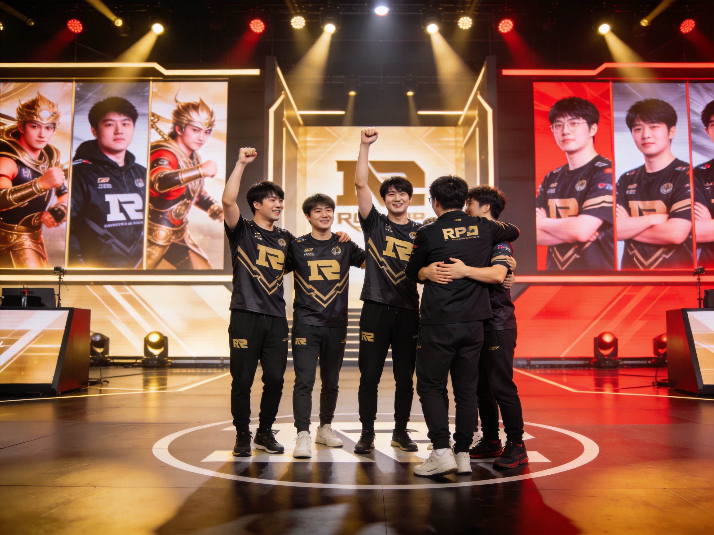 SCORE电竞LPL比赛现场舞台照